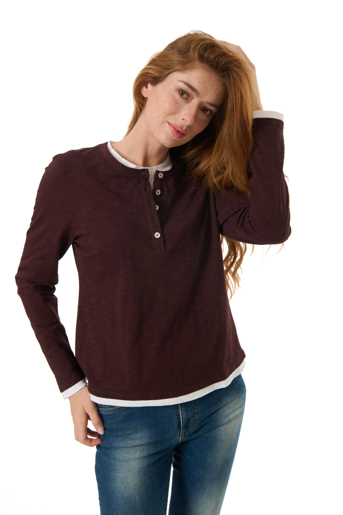 Oleanna t-shirt  syrah - 2