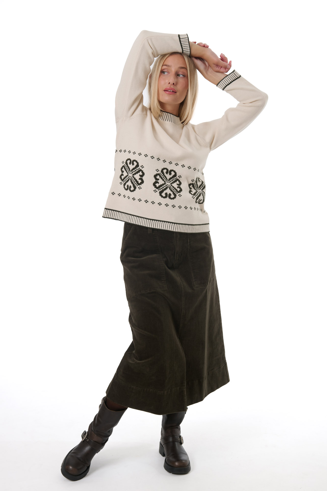Nettan jumper  olive - 2