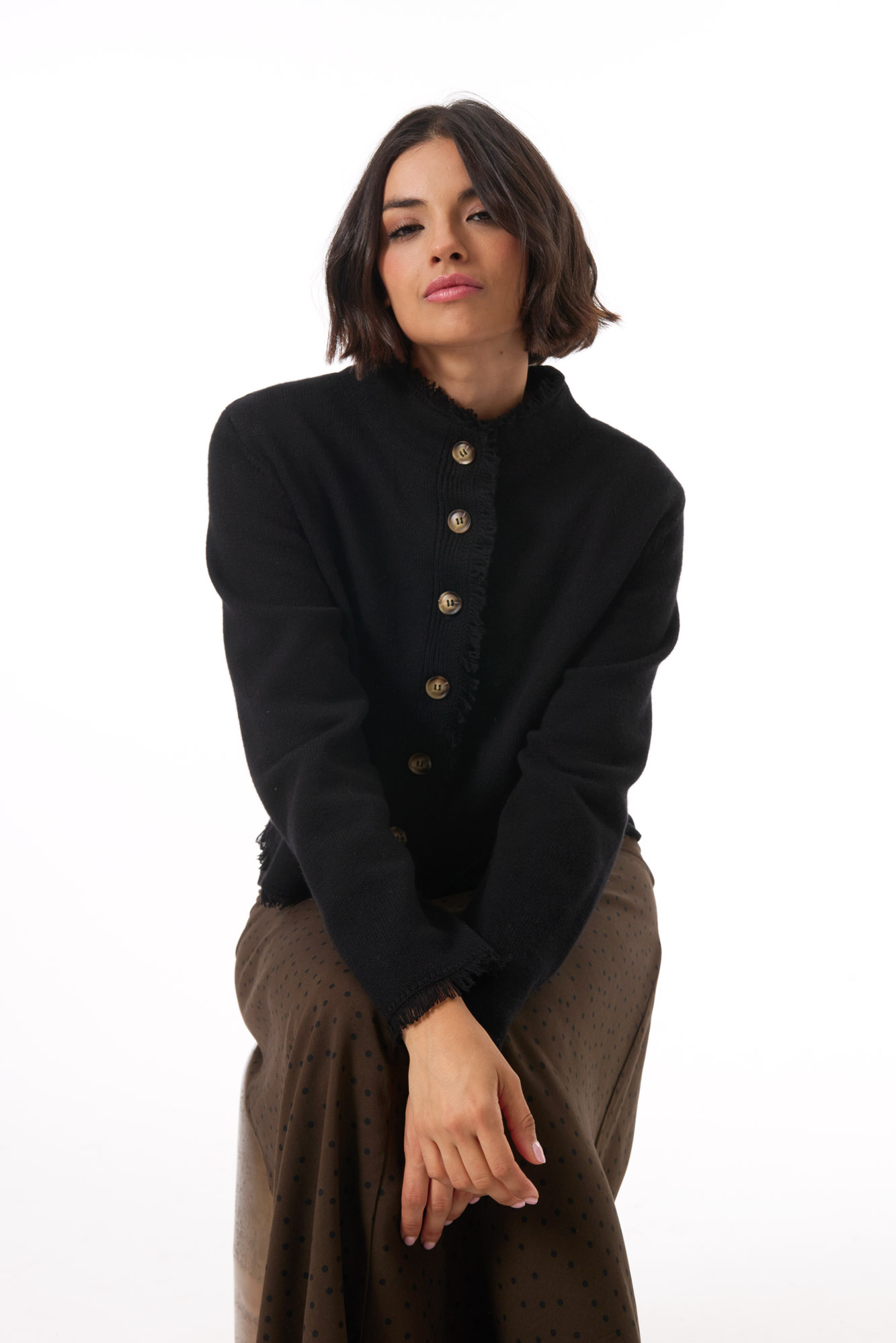 Noria cardigan  svart - 5
