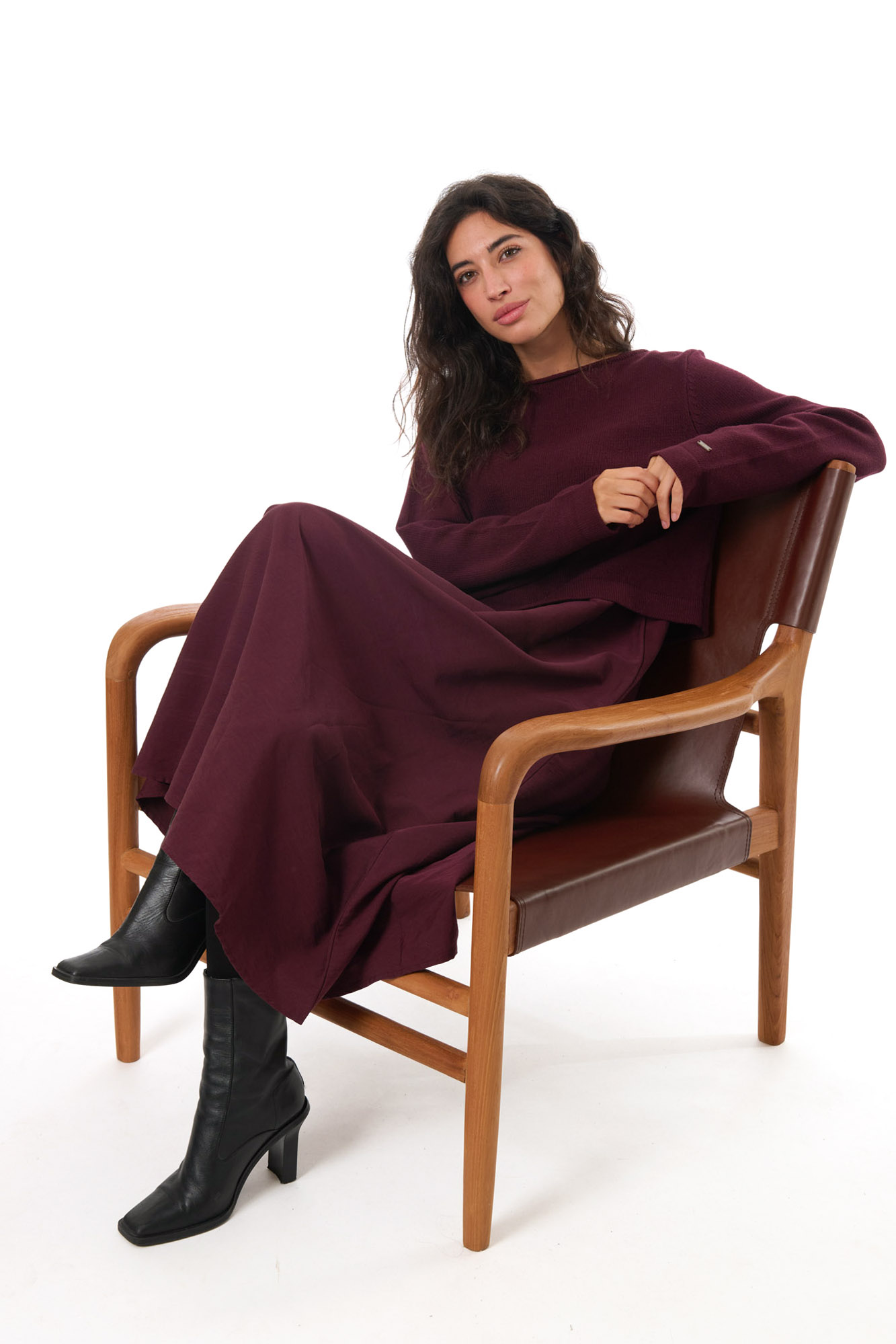 Nora klänning  merlot - 6