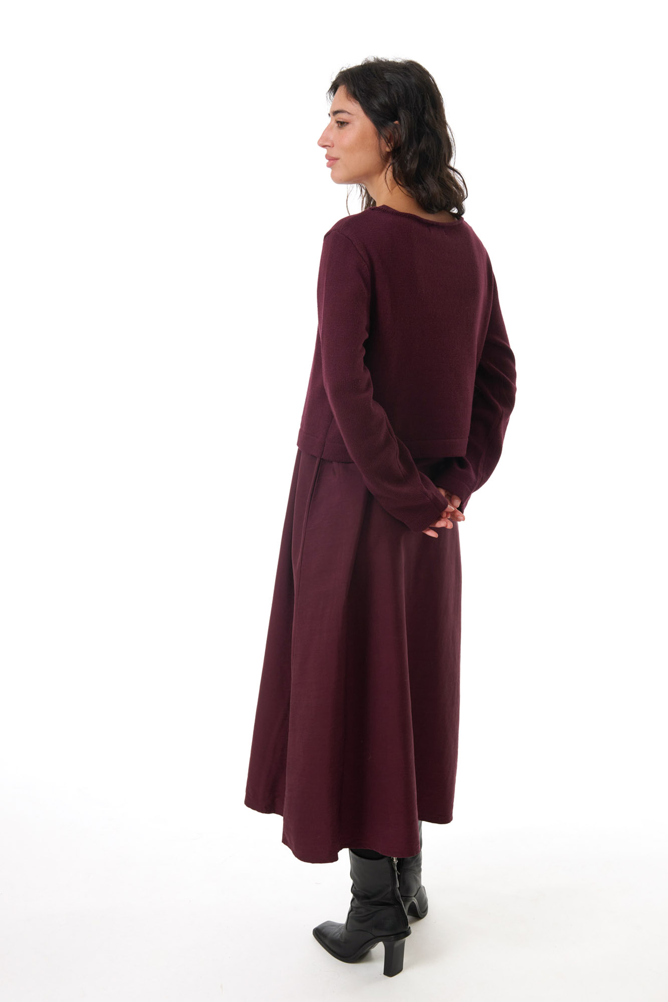 Nora klänning  merlot - 4