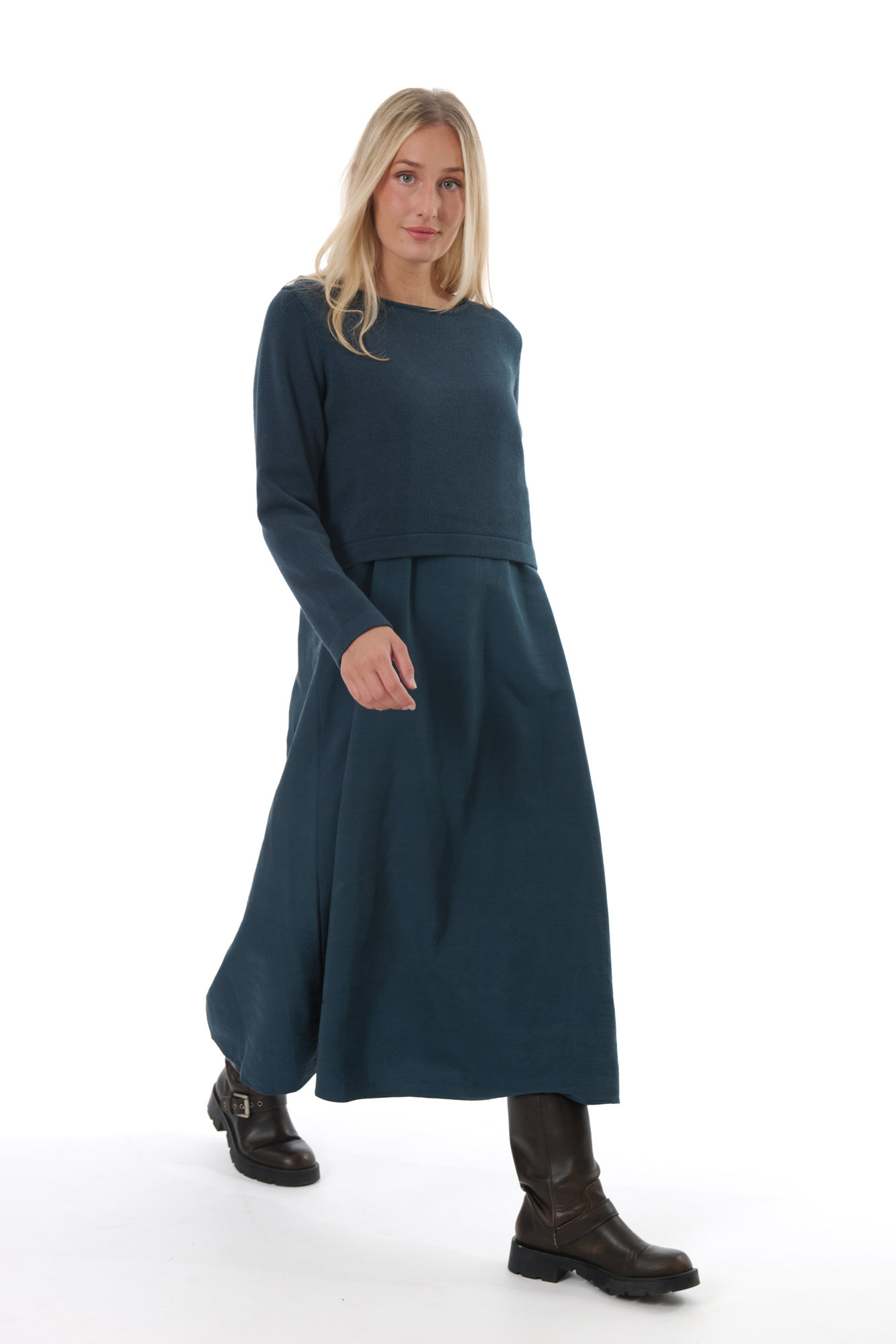 Nora klänning  peacock