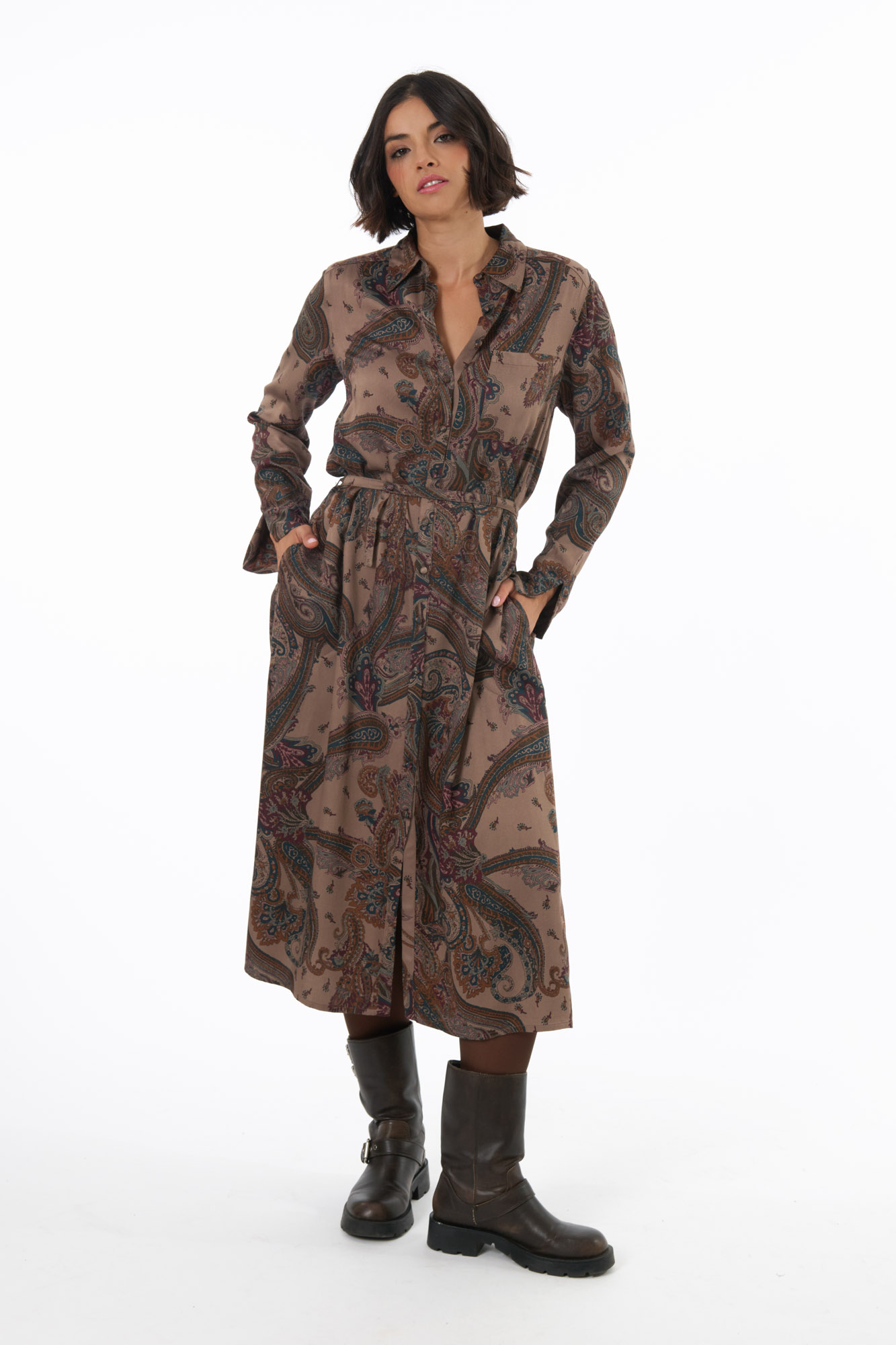 Maud klänning  peacock