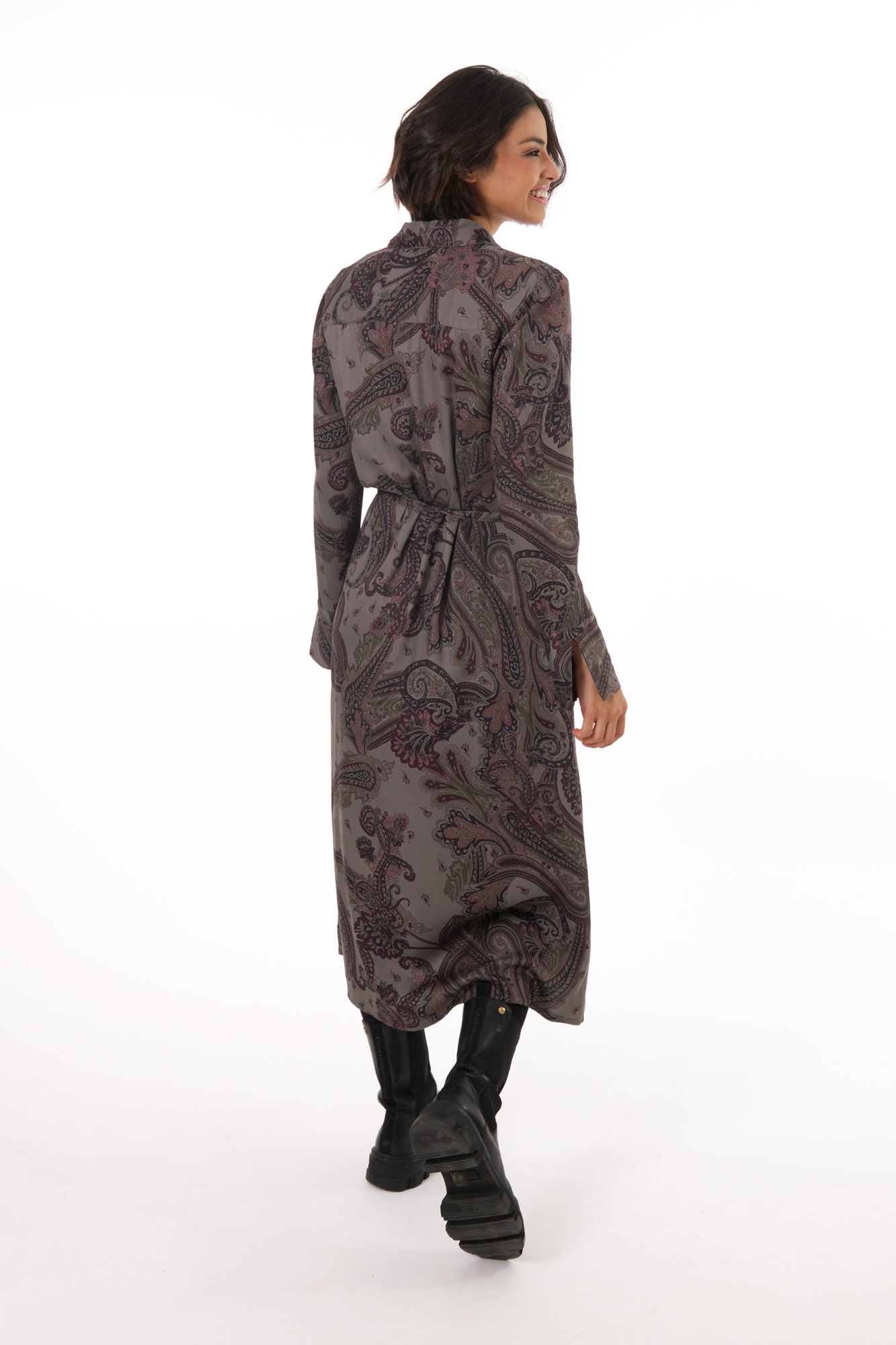 Maud klänning  olive - 4