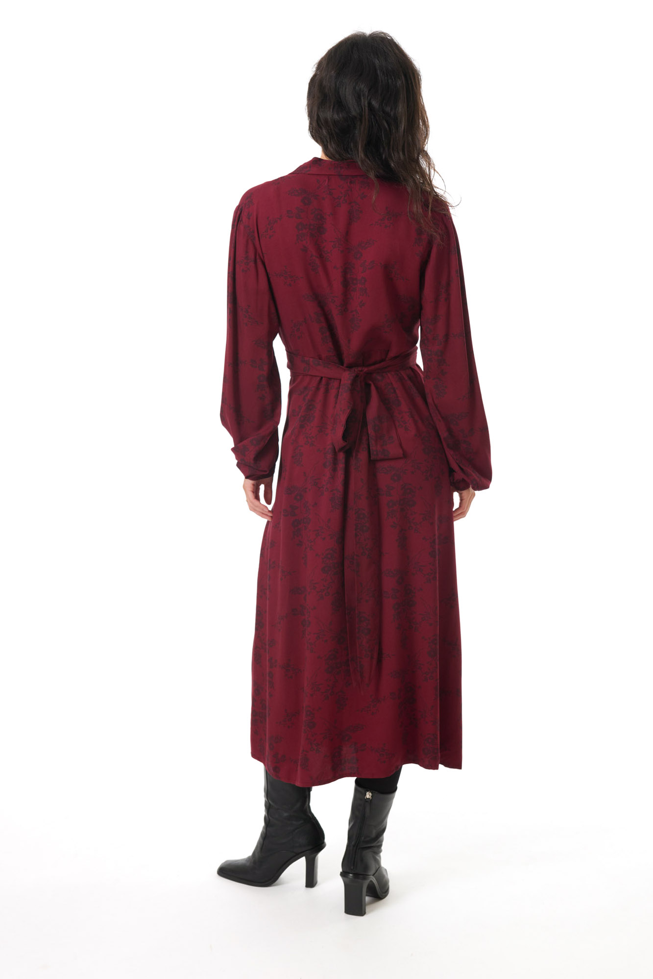 Mia klänning  cranberry - 3