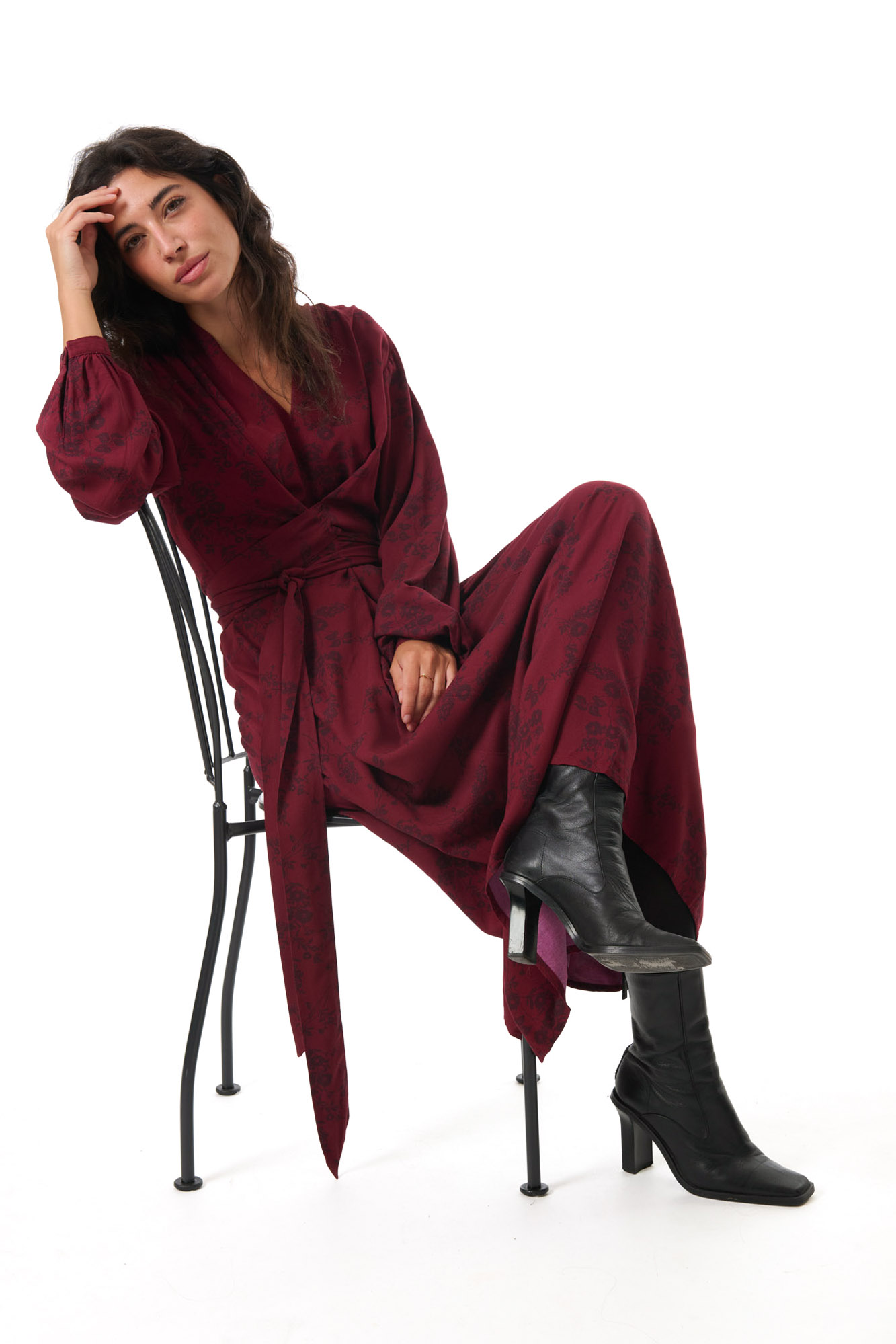 Mia klänning  cranberry - 6