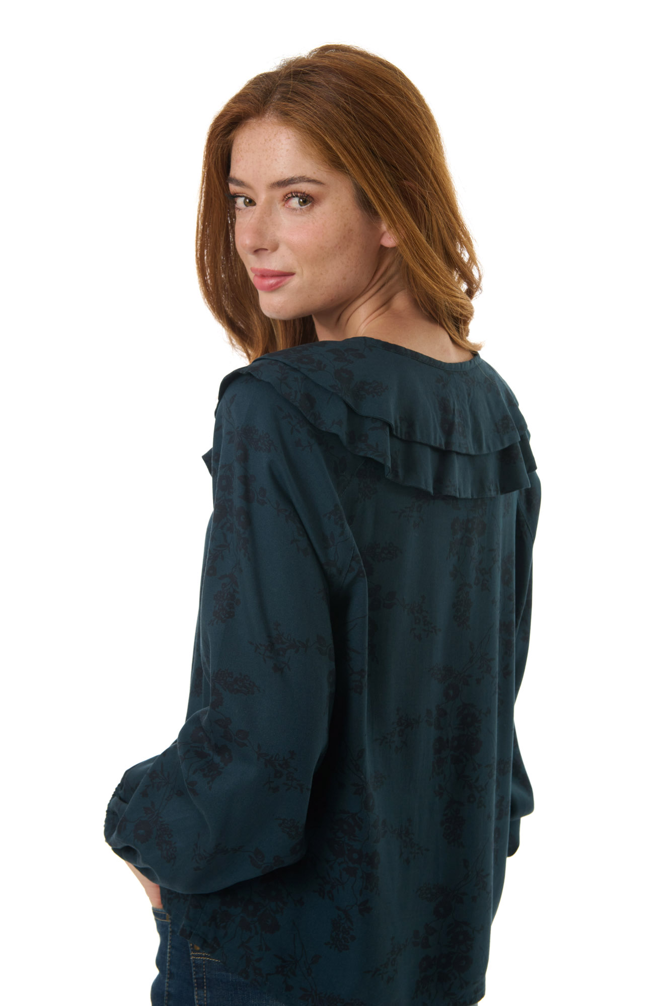Mary blouse  peacock - 3