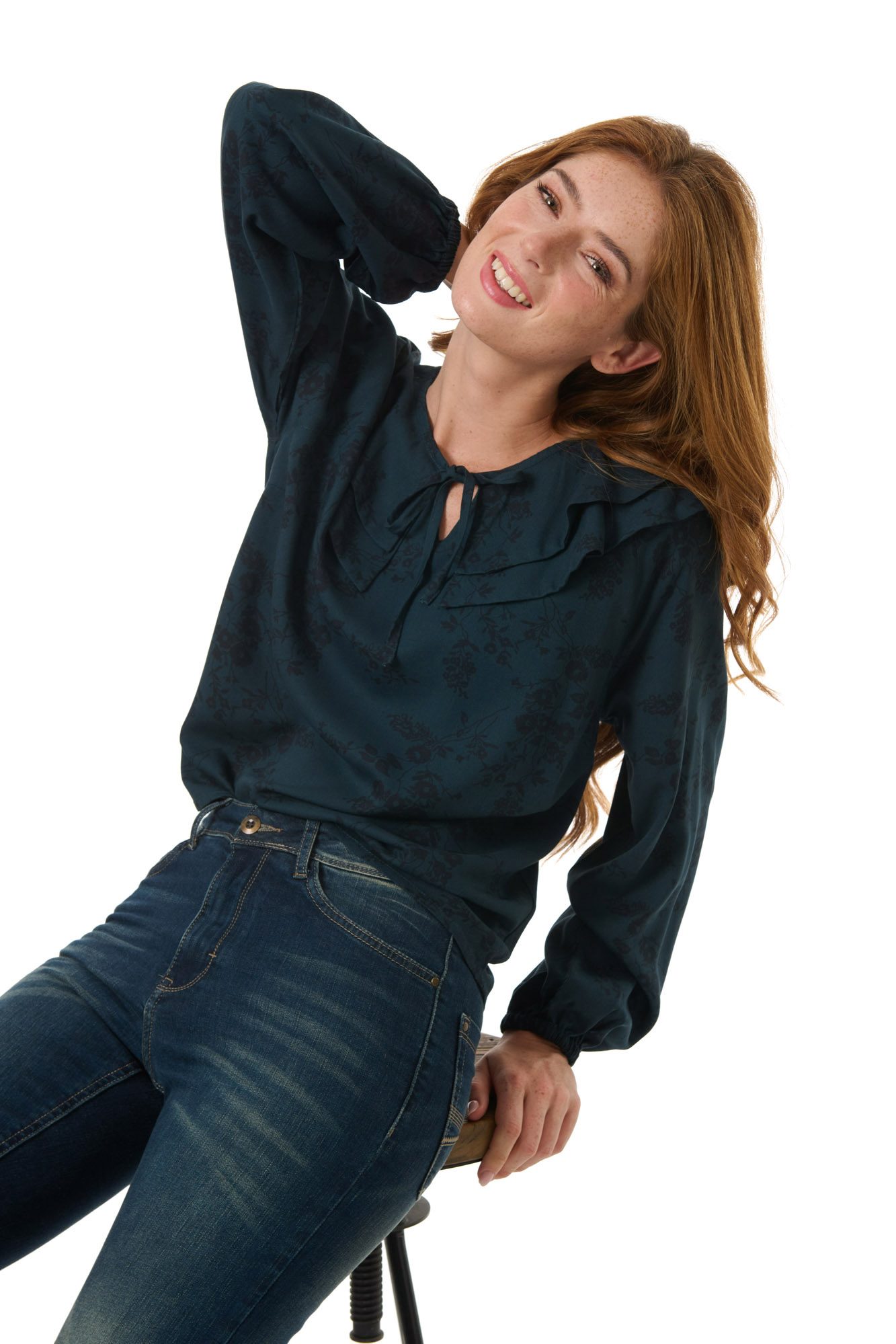 Mary blouse  peacock - 4
