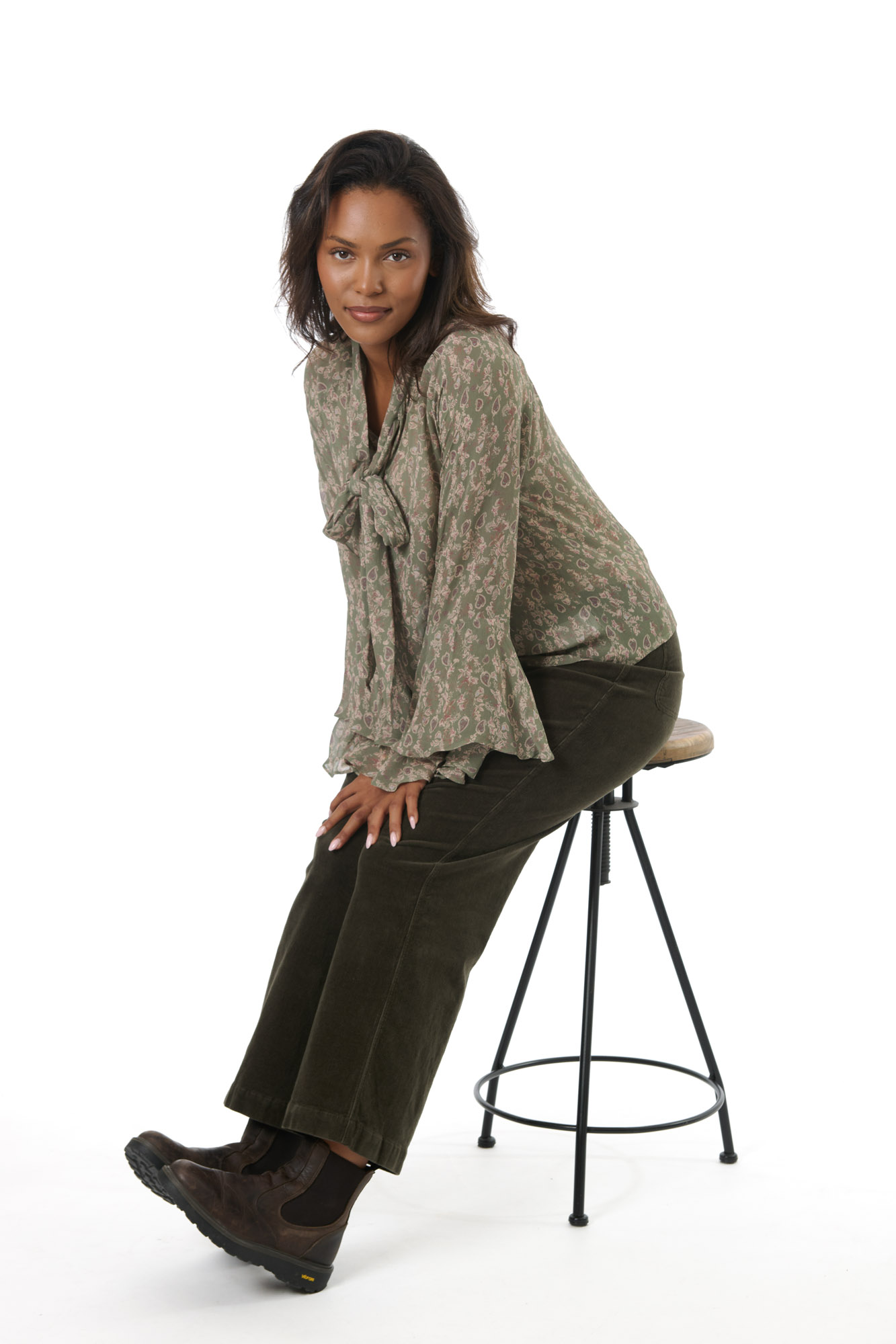 Milly blouse  sage - 3