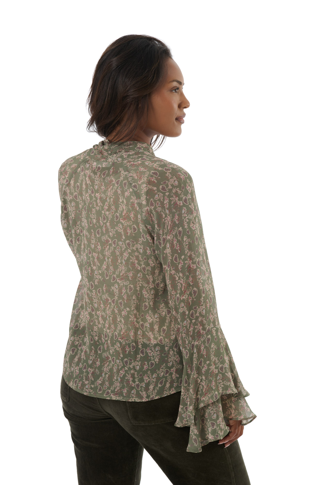 Milly blouse  sage - 5