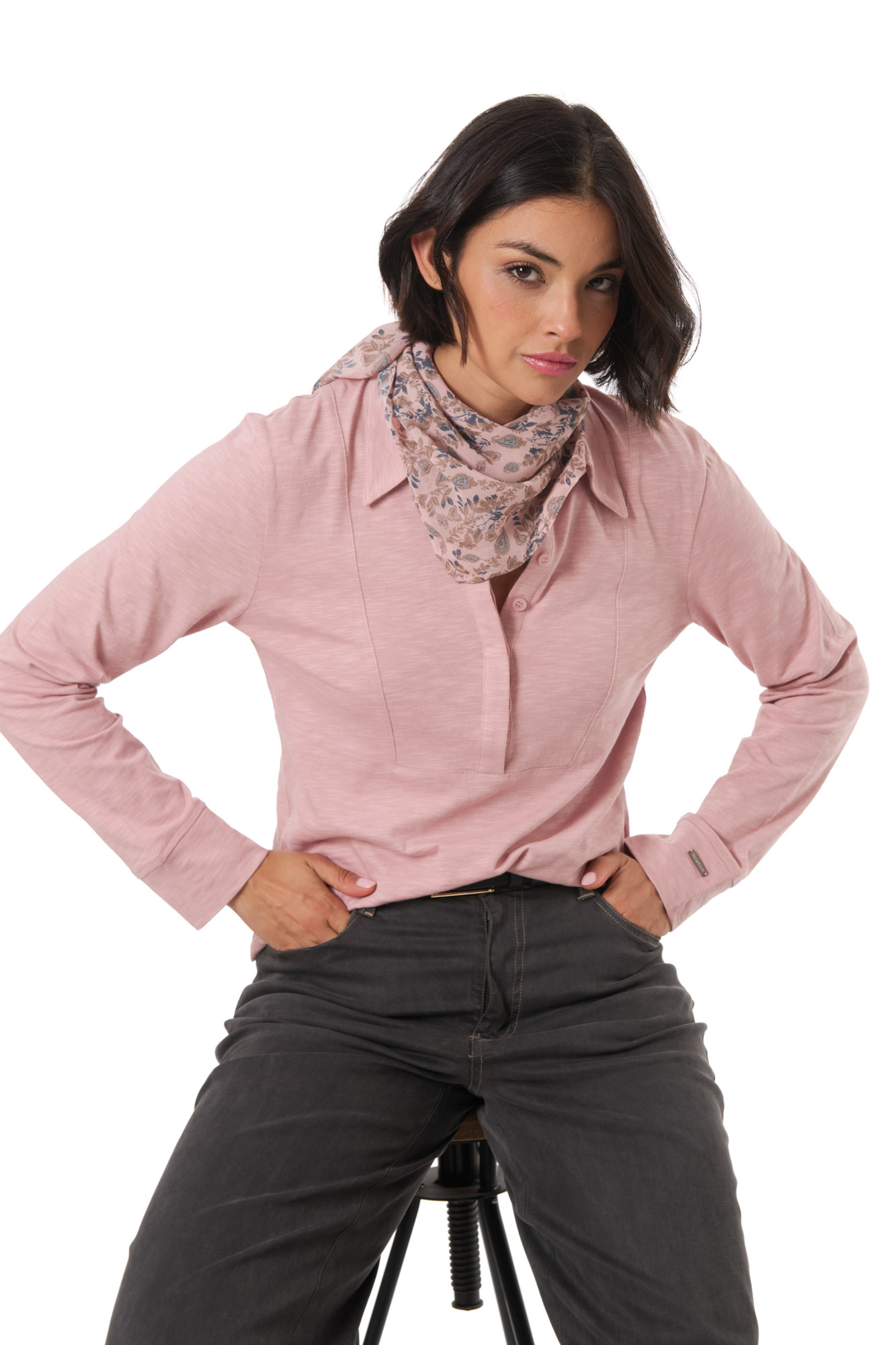 Mimi scarf  hyacinth - 5