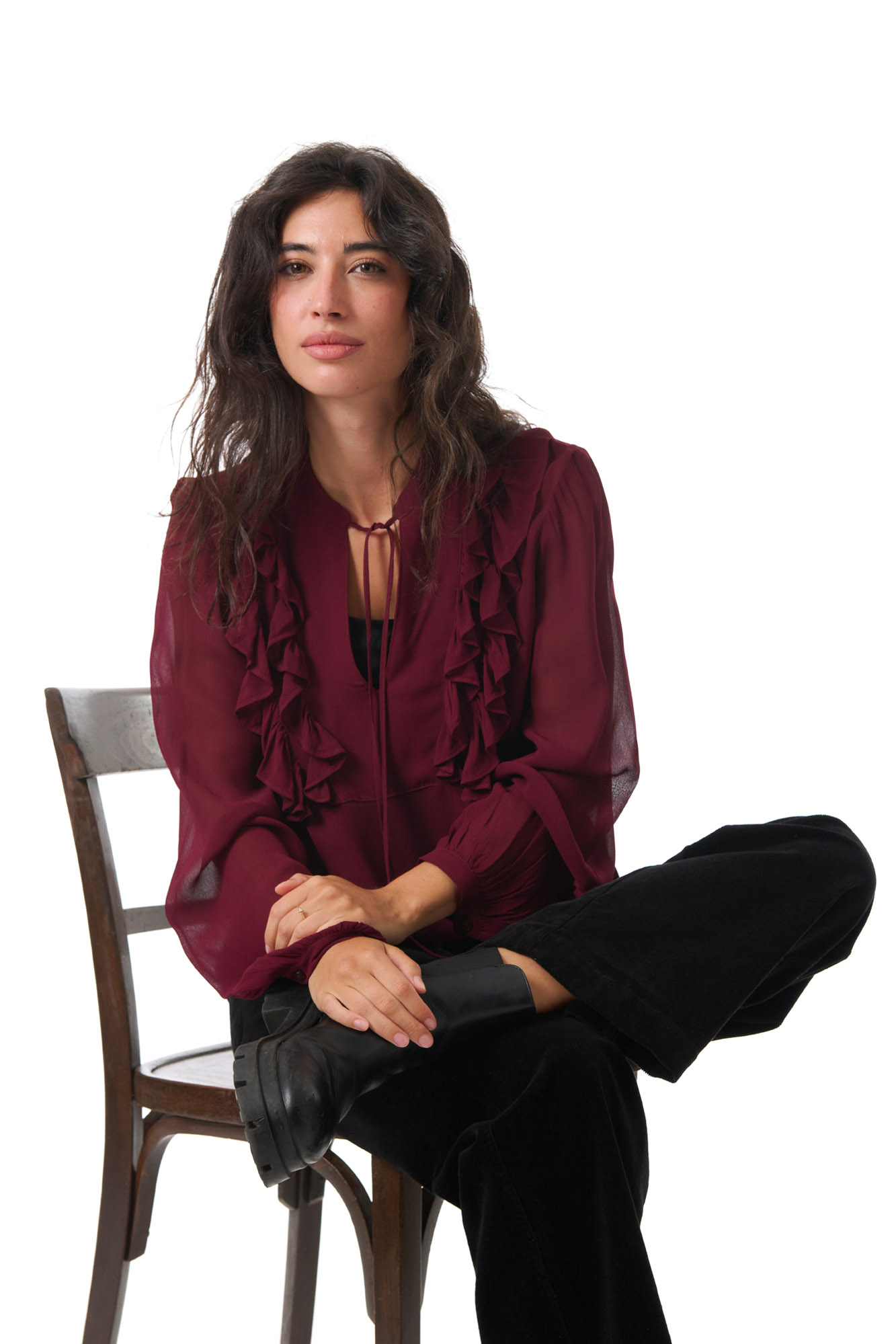 Maggie blouse  cranberry - 6
