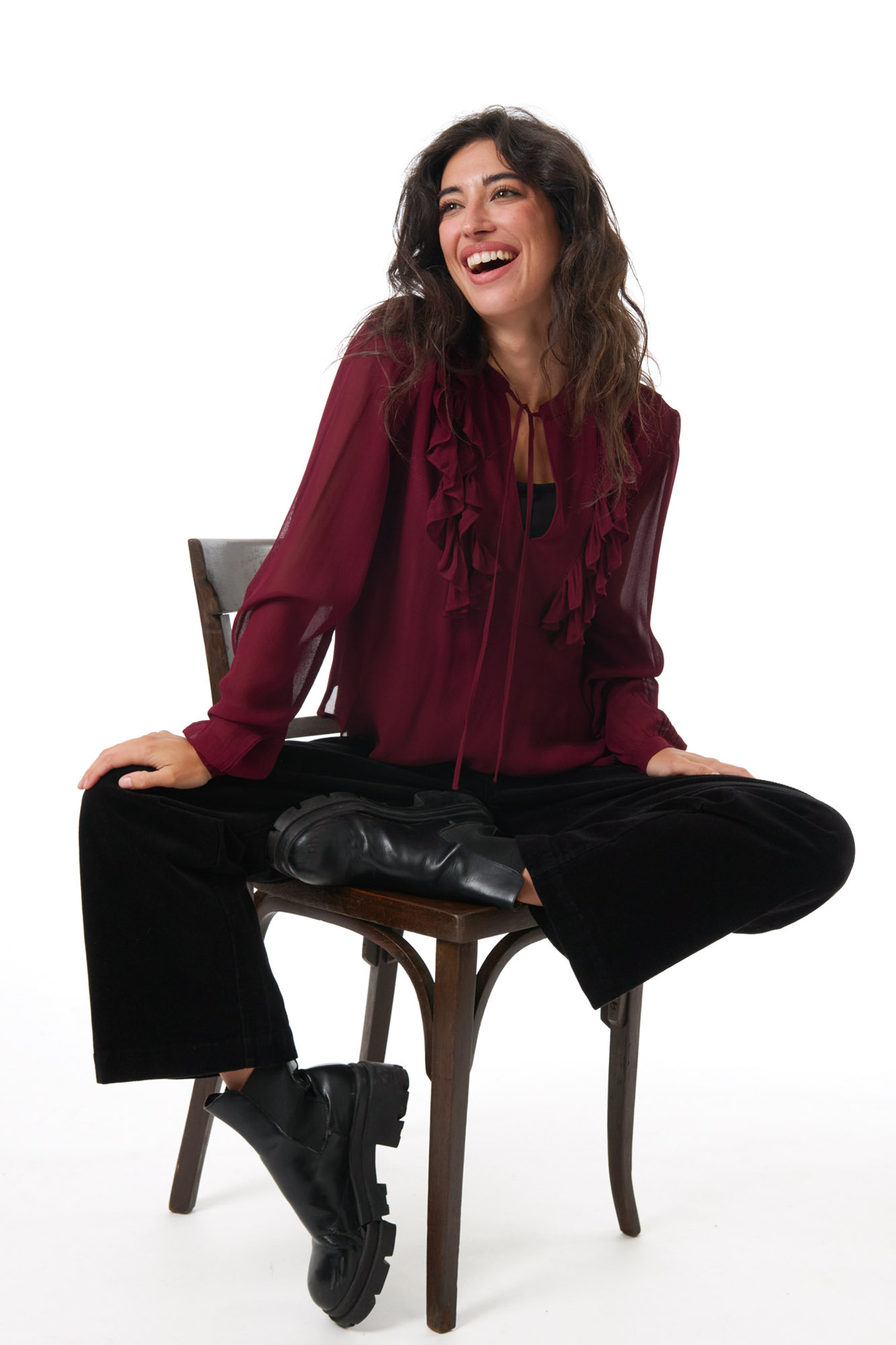 Maggie blouse  cranberry - 5