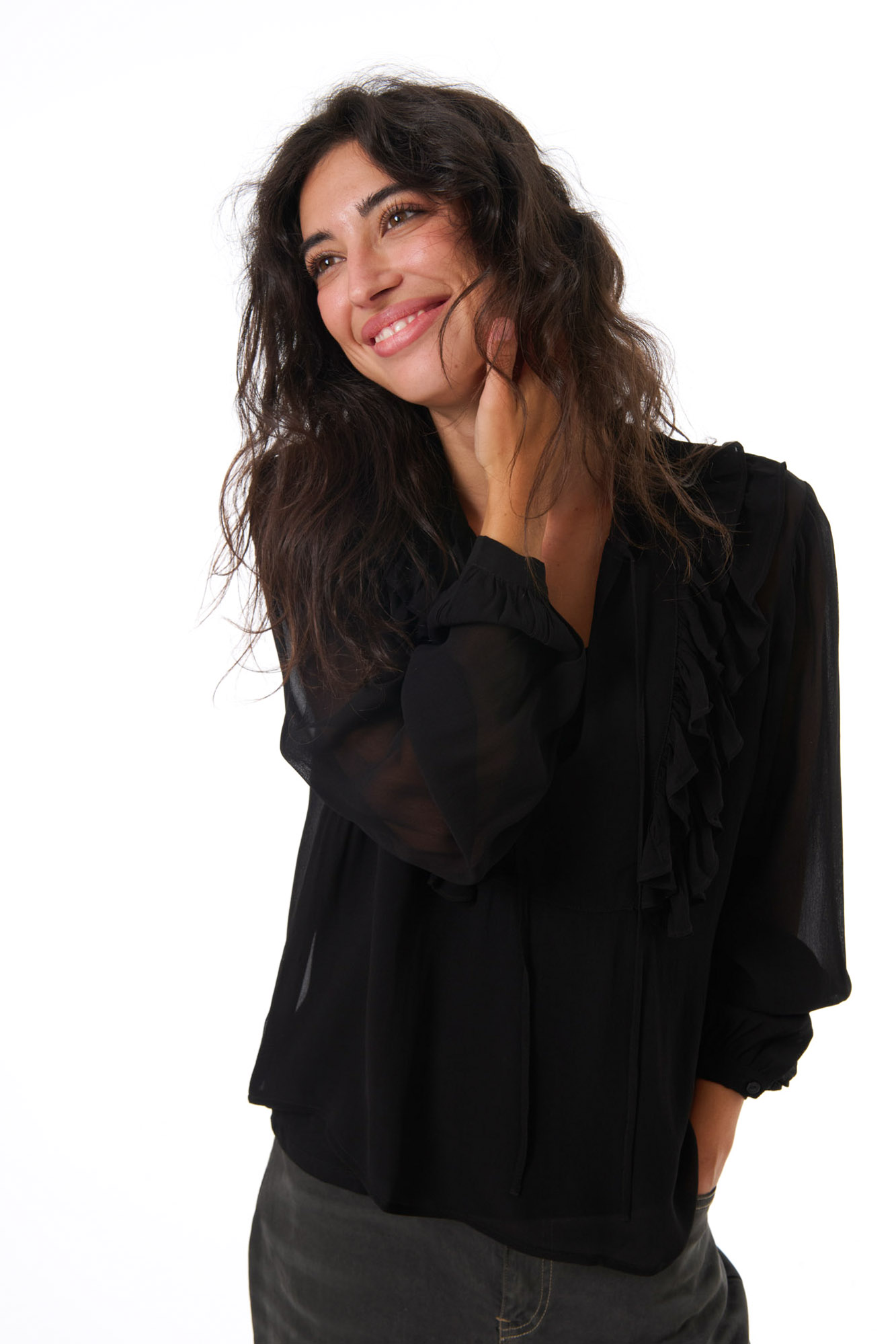 Maggie blouse  svart - 4