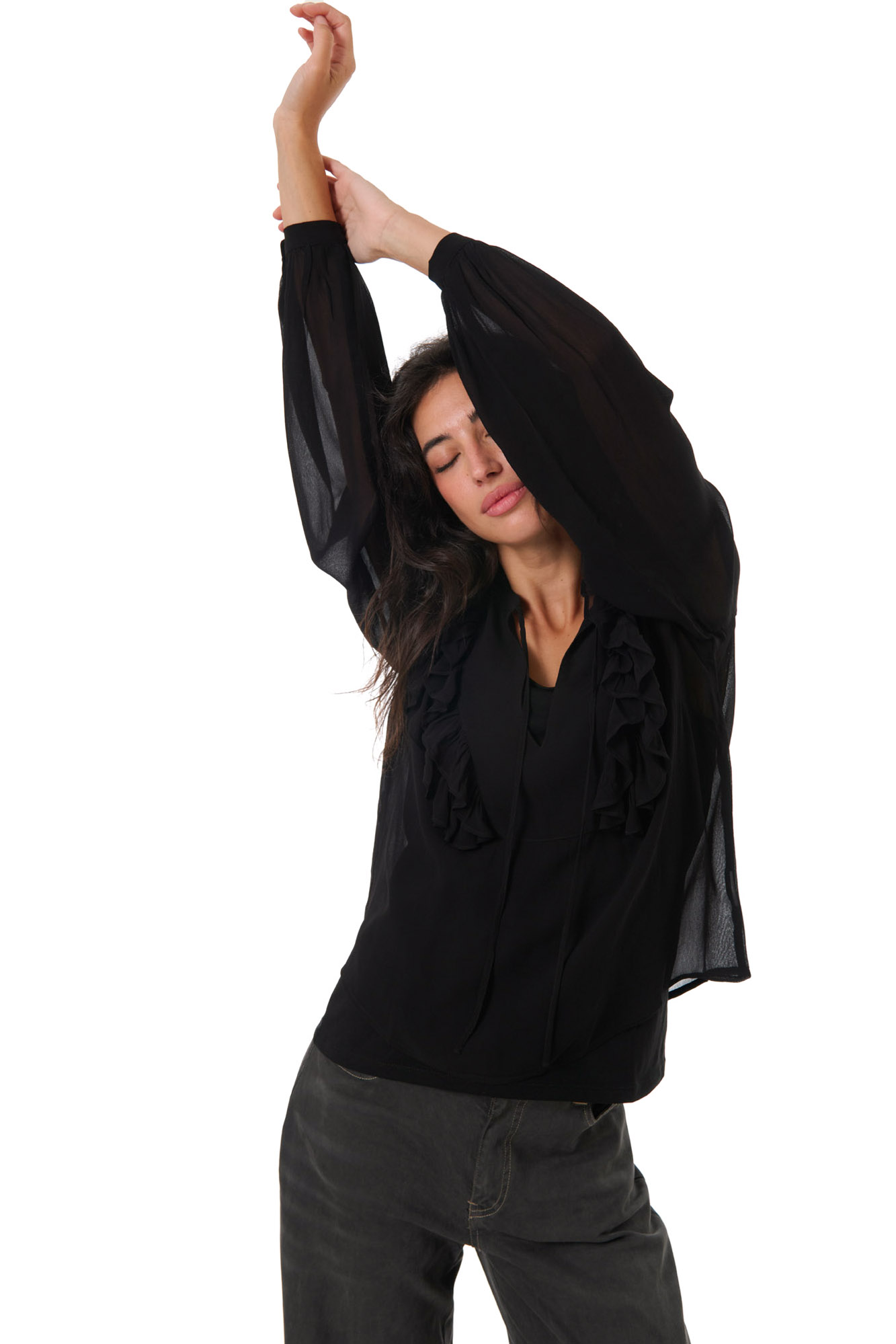 Maggie blouse  svart - 2