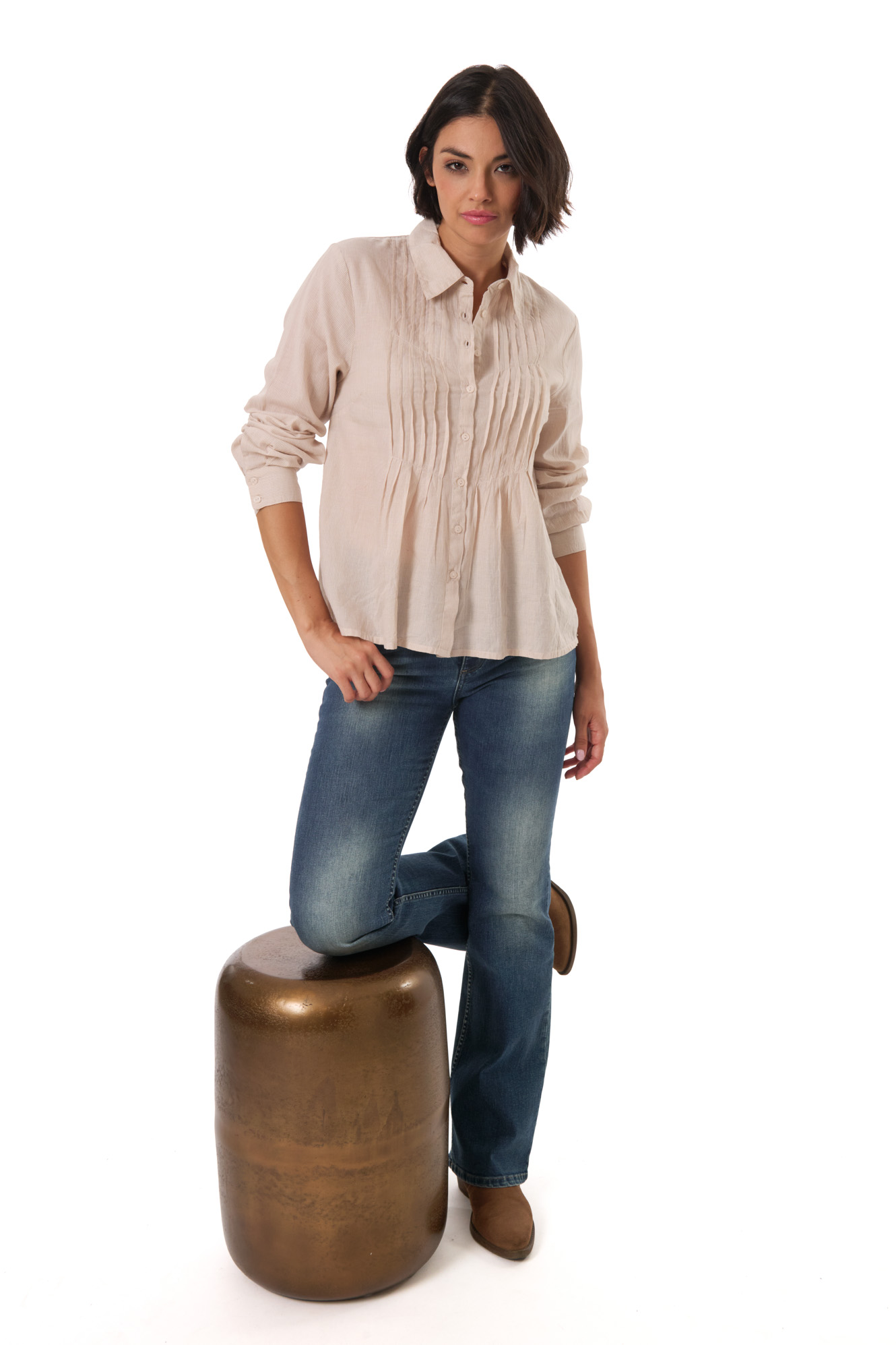 Meg shirt  sesame - 4