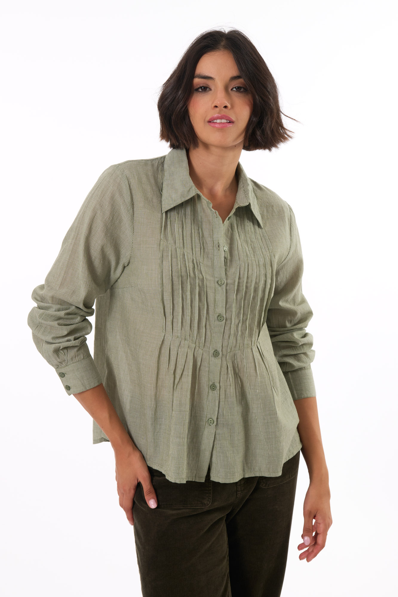 Meg shirt  sage - 4
