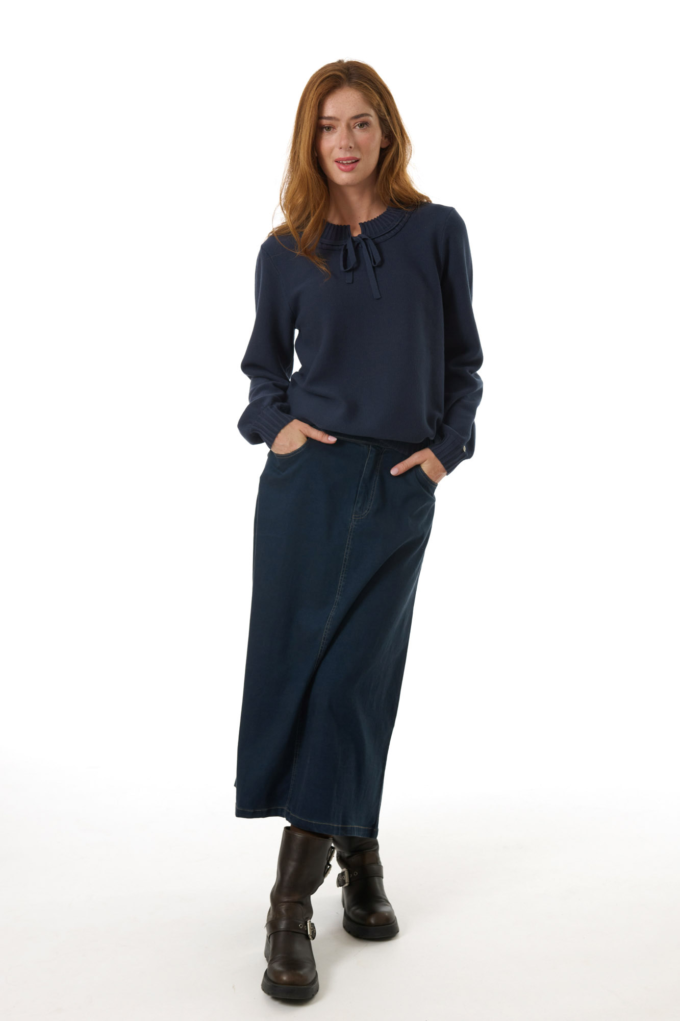 Margot kjol  dk. denim