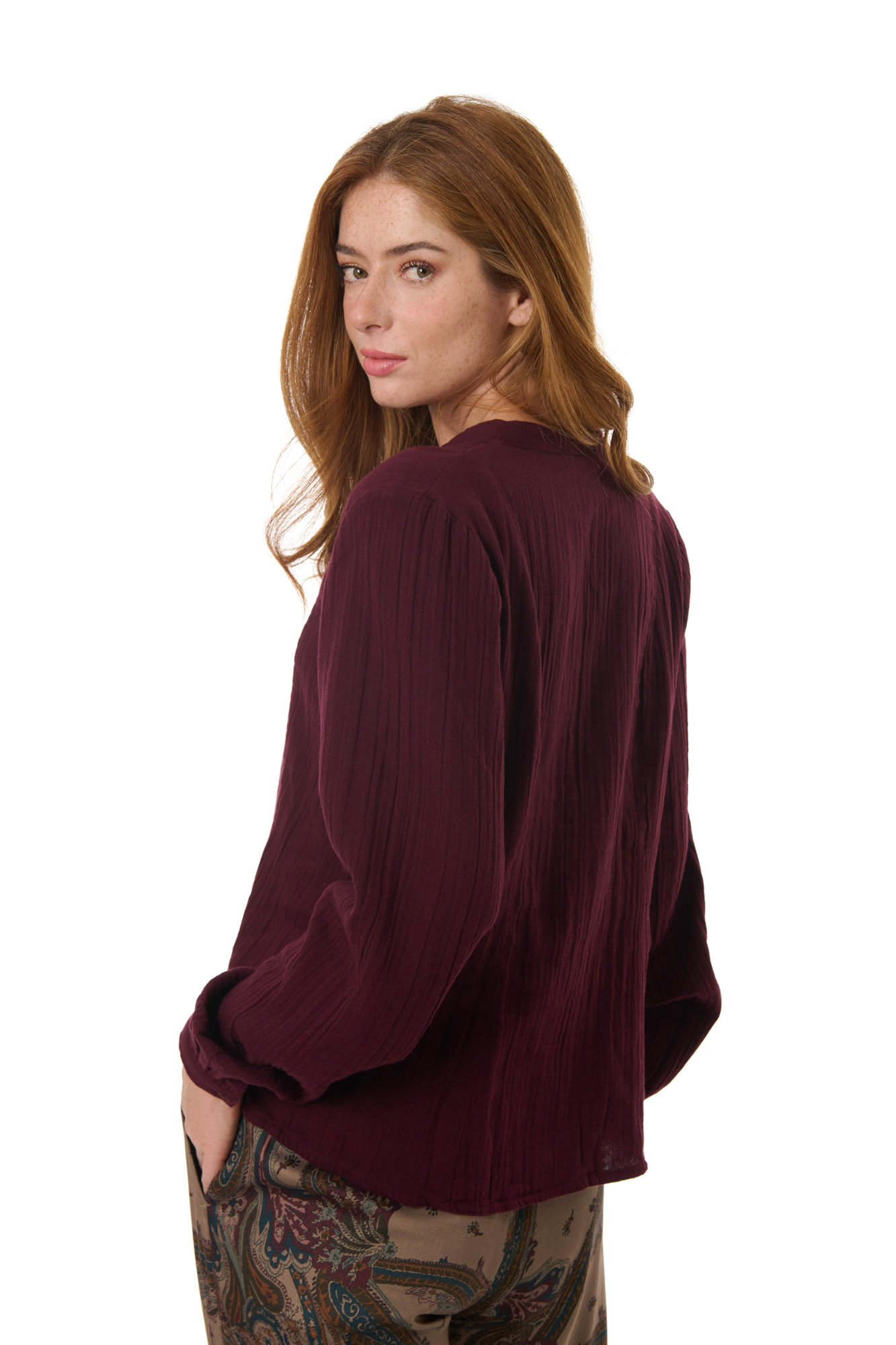 Maisy skjorta  merlot - 3