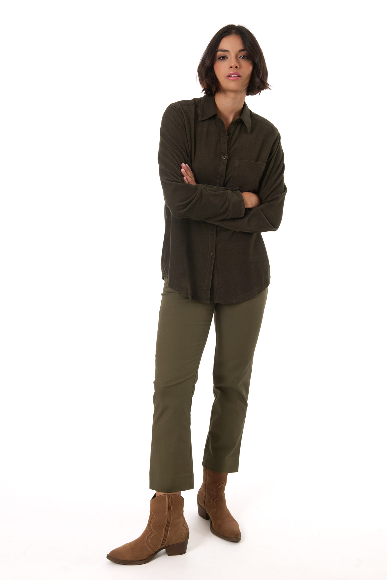Martha skjorta  olive - 3