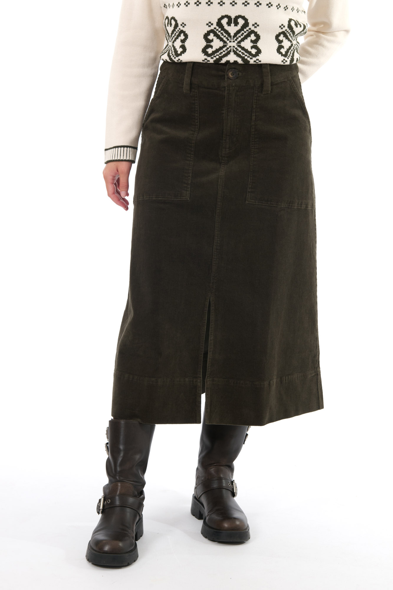 Moira kjol  olive - 3