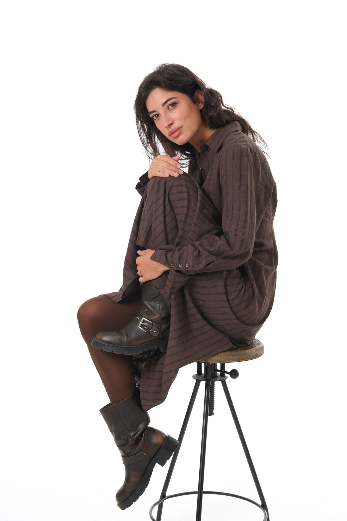 Melina dress  wood - 5