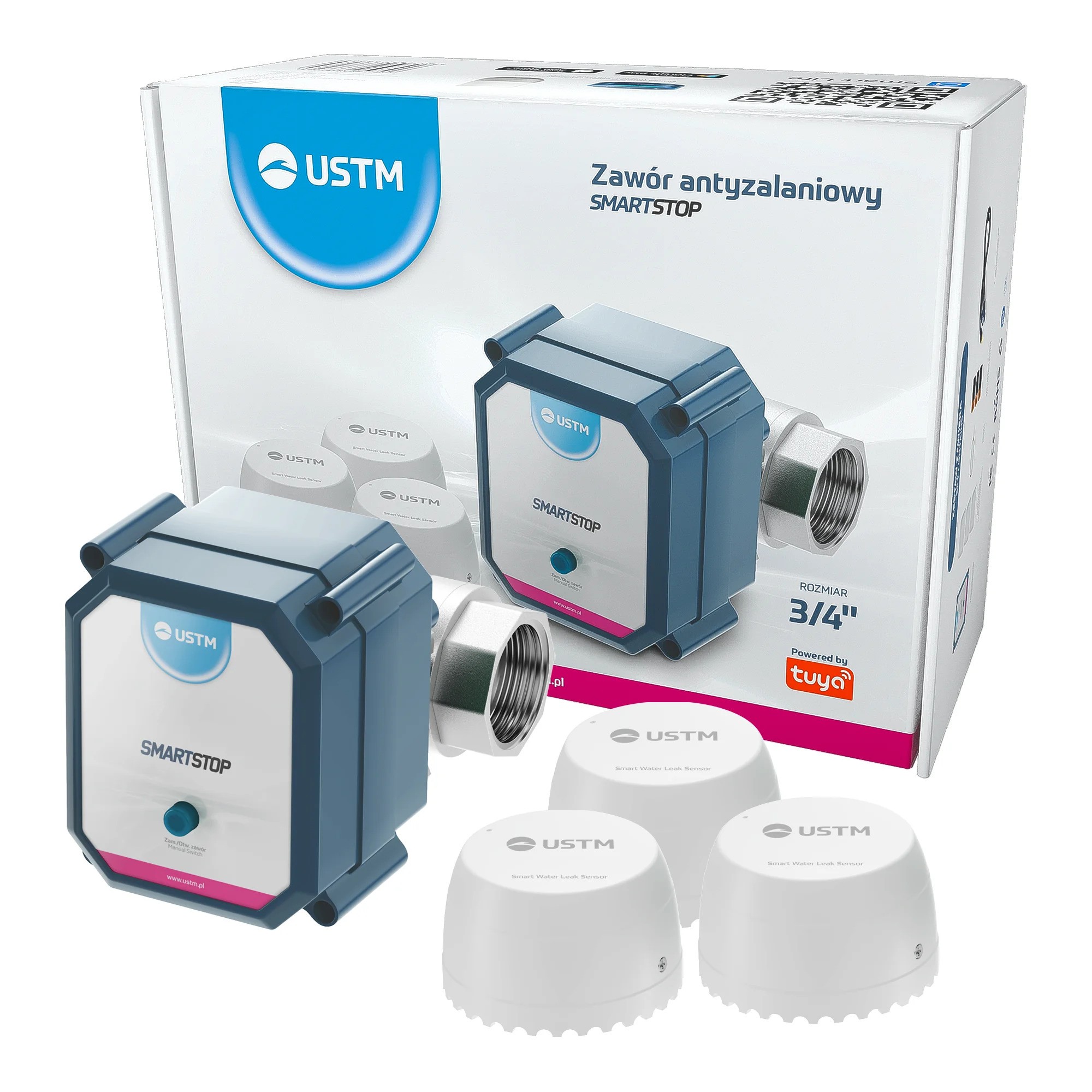 SmartStop vattenfelsbrytare med läckagesensorer