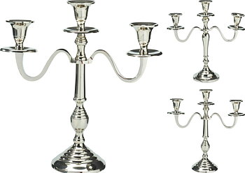 Kandelaber silver 3-armad