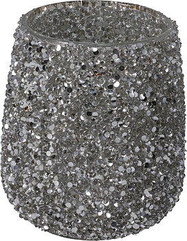Värmeljushållare silver 10cm