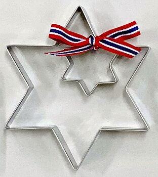 Set Cookie Cutter - Star, with ribbon