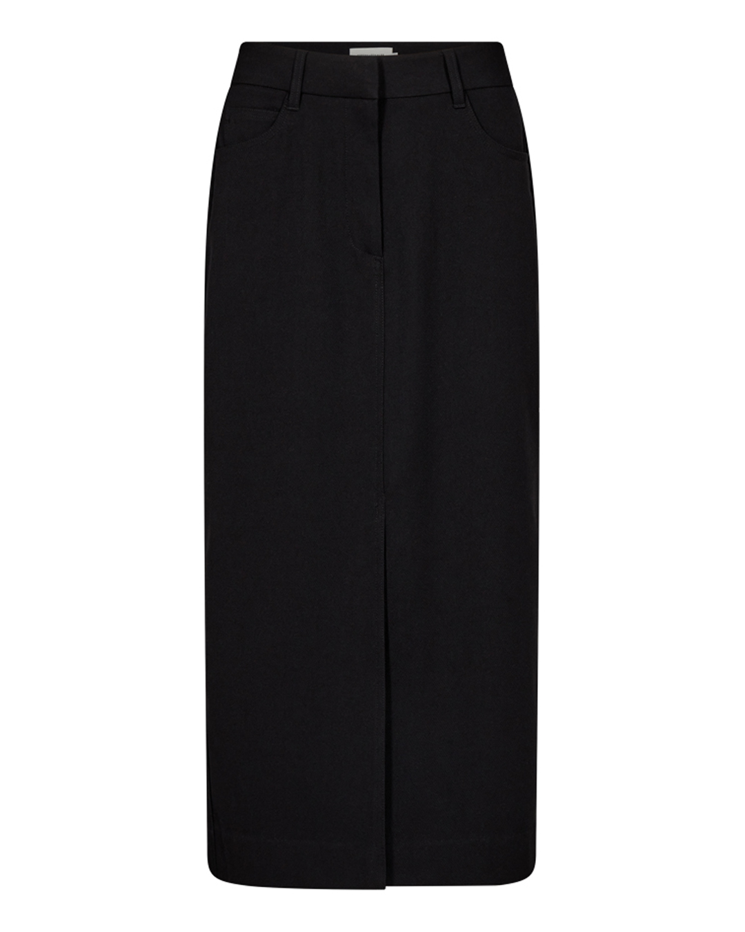 Kjol Tailor lång slits fram & bak svart