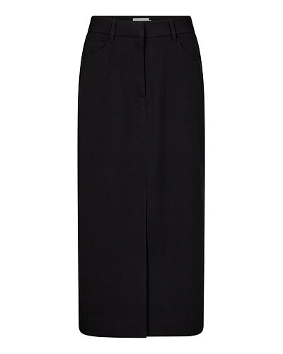 Kjol Tailor lång slits fram & bak svart