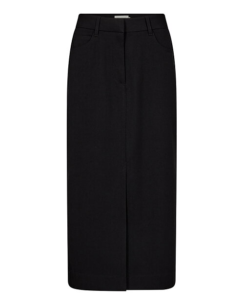 Kjol Tailor lång slits fram & bak svart
