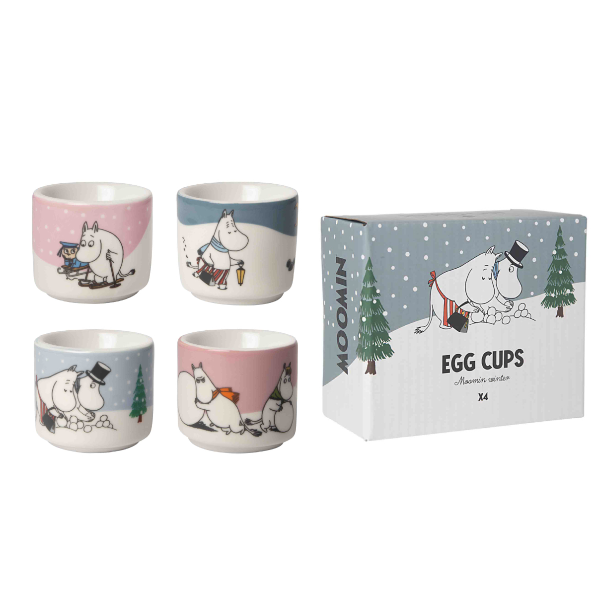 Mumin Äggkoppar 4 st - Vinter