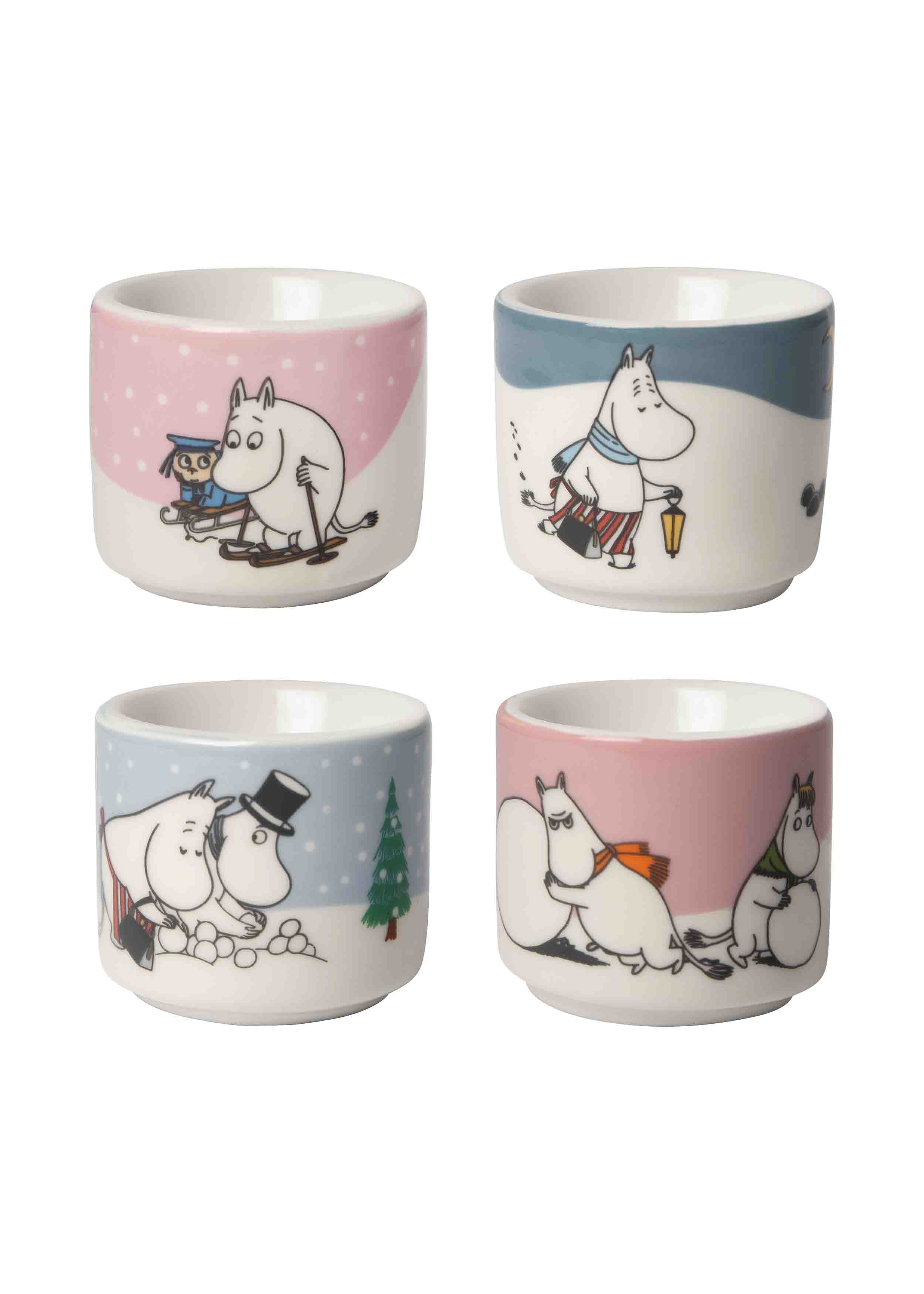 Mumin Äggkoppar 4 st - Vinter - 2