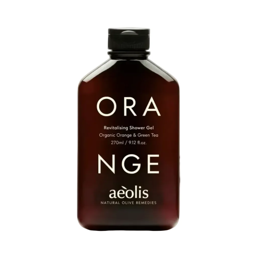 Shower gel Organic Orange & Green Tea från Aeolis Skincare