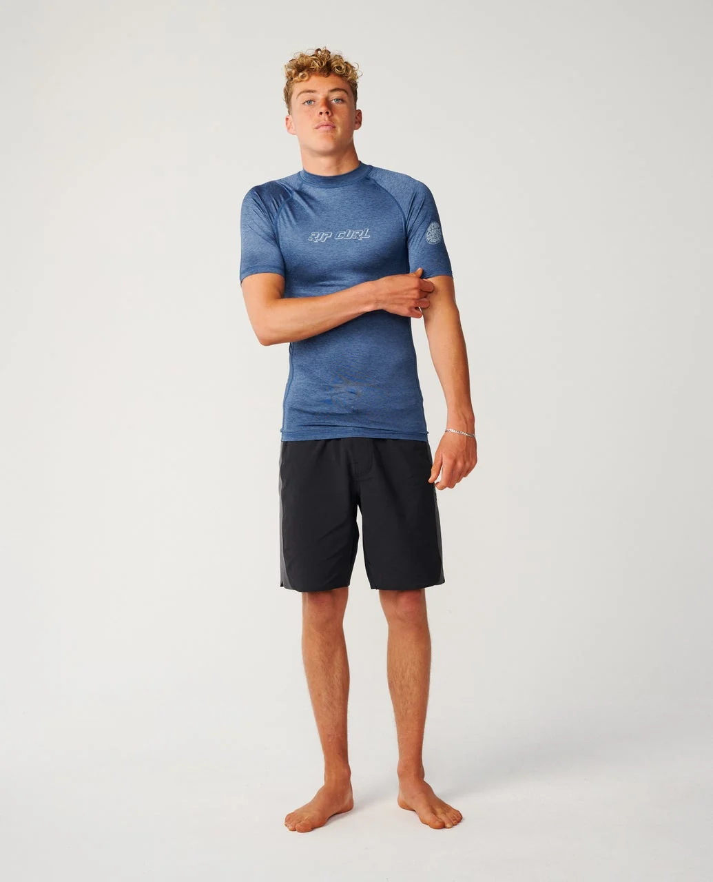 Rip Curl rashguard Dawn Patrol Upf perf 26 S/S light navy marle - 4