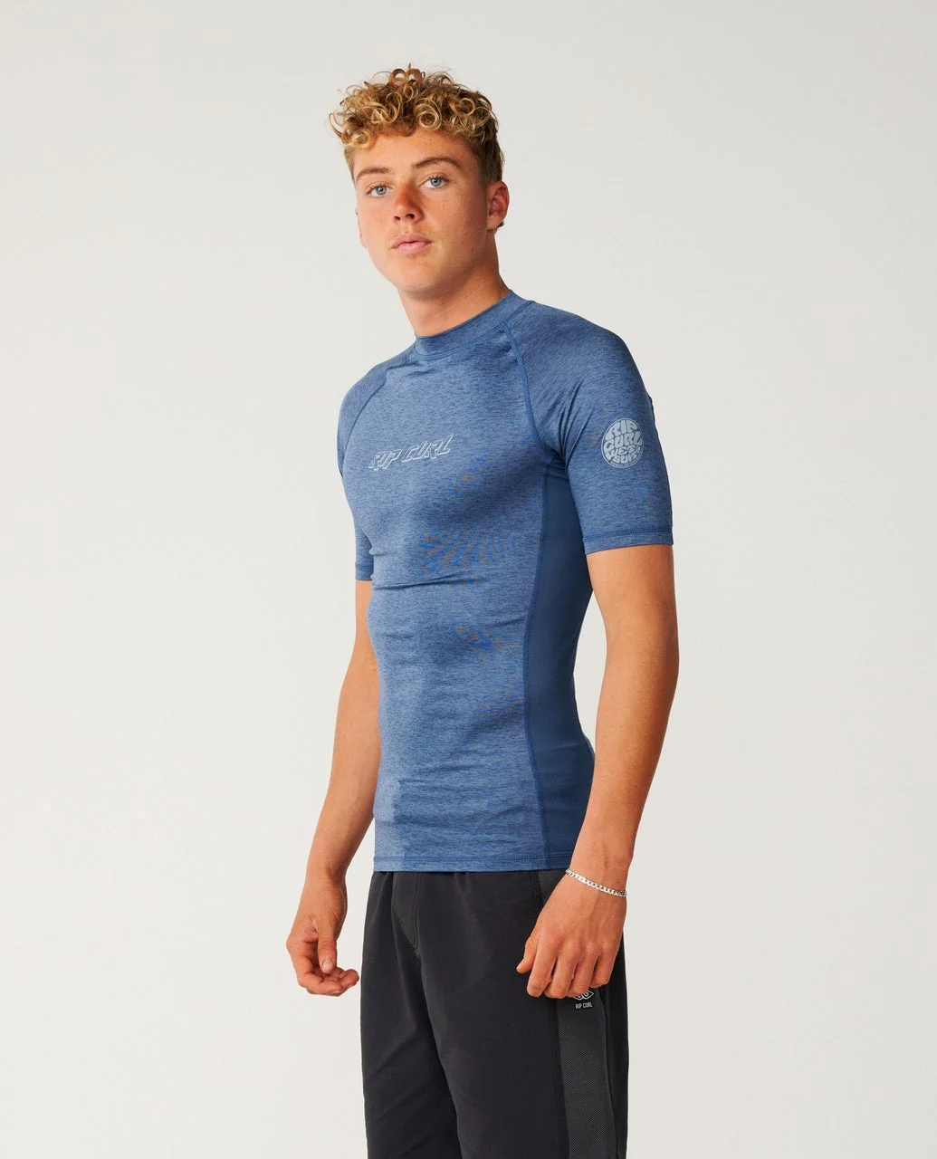 Rip Curl rashguard Dawn Patrol Upf perf 26 S/S light navy marle