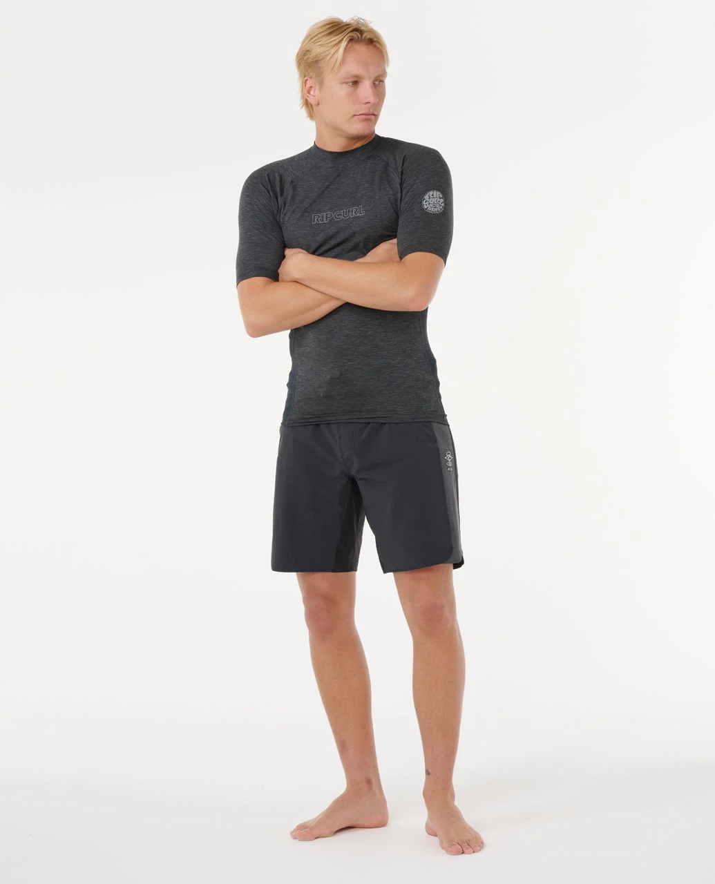Rip Curl rashguard Dawn Patrol Upf perf 26 S/S black marle