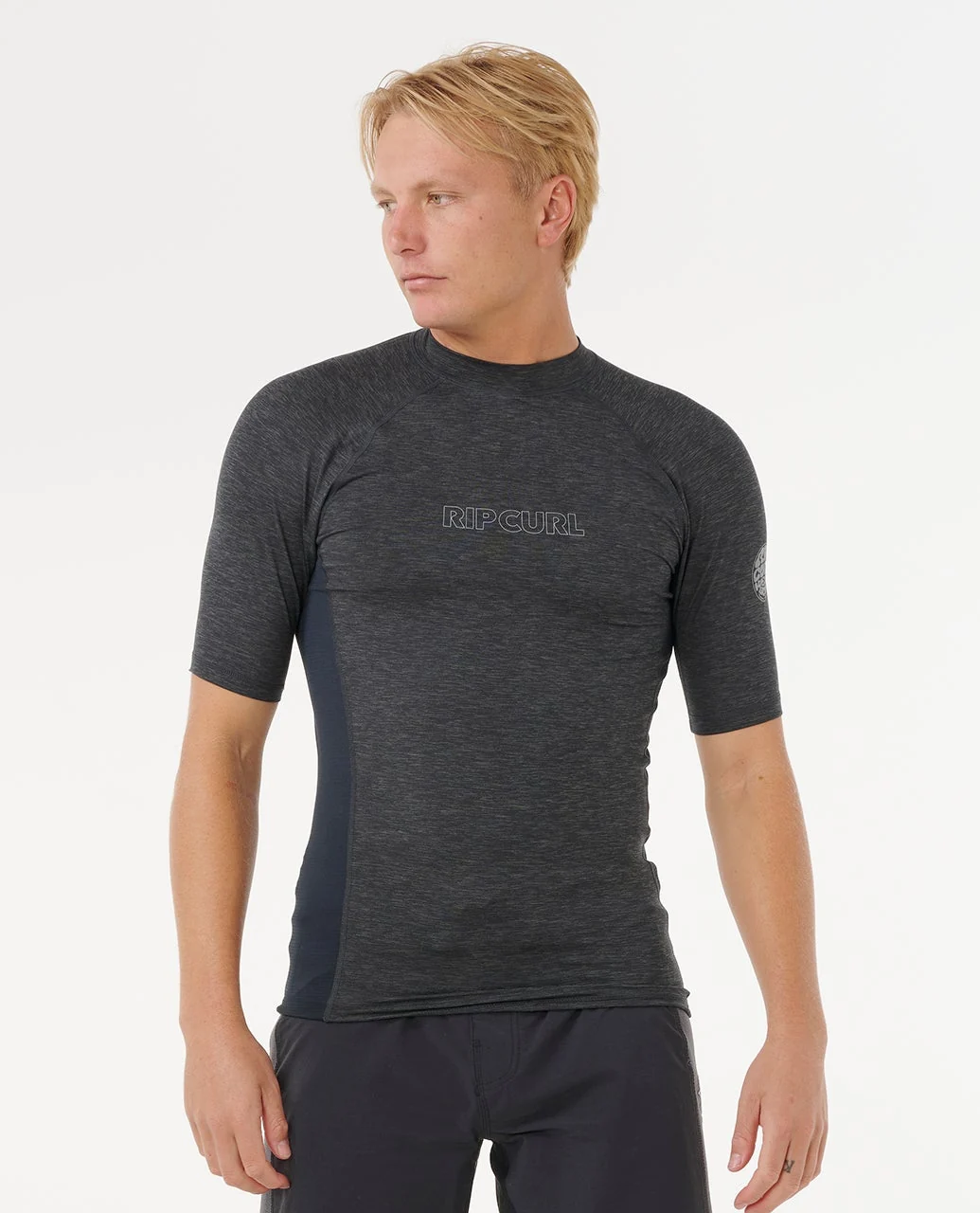 Rip Curl rashguard Dawn Patrol Upf perf 26 S/S black marle - 4