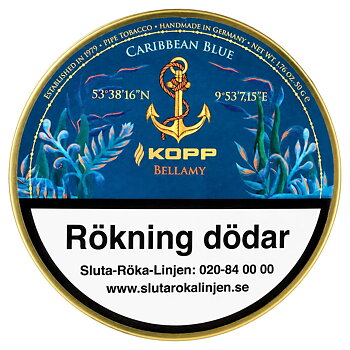 Kopp Piptobak Caribbean Blue Bellamy 50g