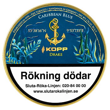 Kopp Piptobak Caribbean Blue Drake 50g