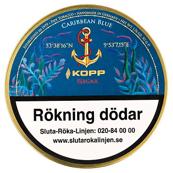 Kopp Piptobak Caribbean Blue Seegar 50g