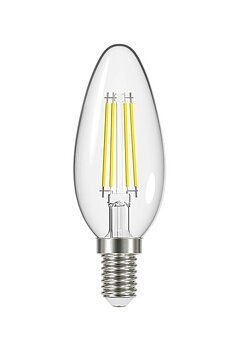 FILAMENT LED KRONLJUS 470LM E14, DIMBAR 3-PACK