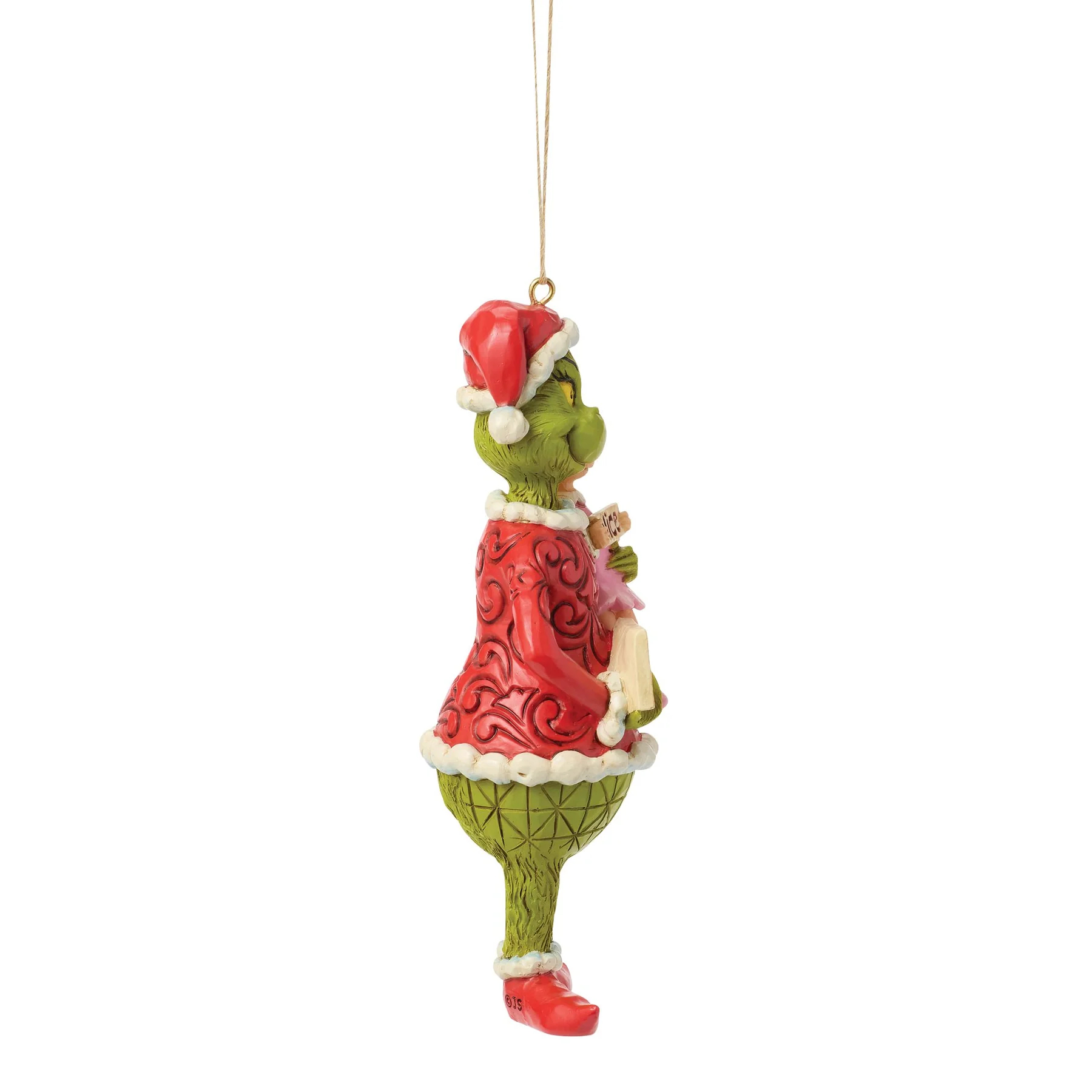 Jim Shore Julgransdekoration - Grinch & Cindy Lou Sign - 2