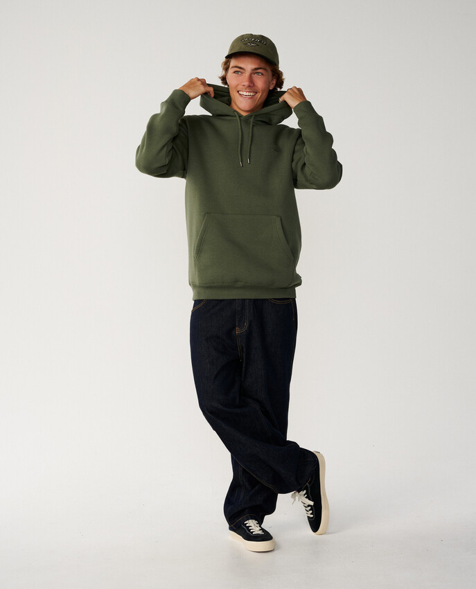 Rip Curl hoodie Classic Surf dark olive - 3