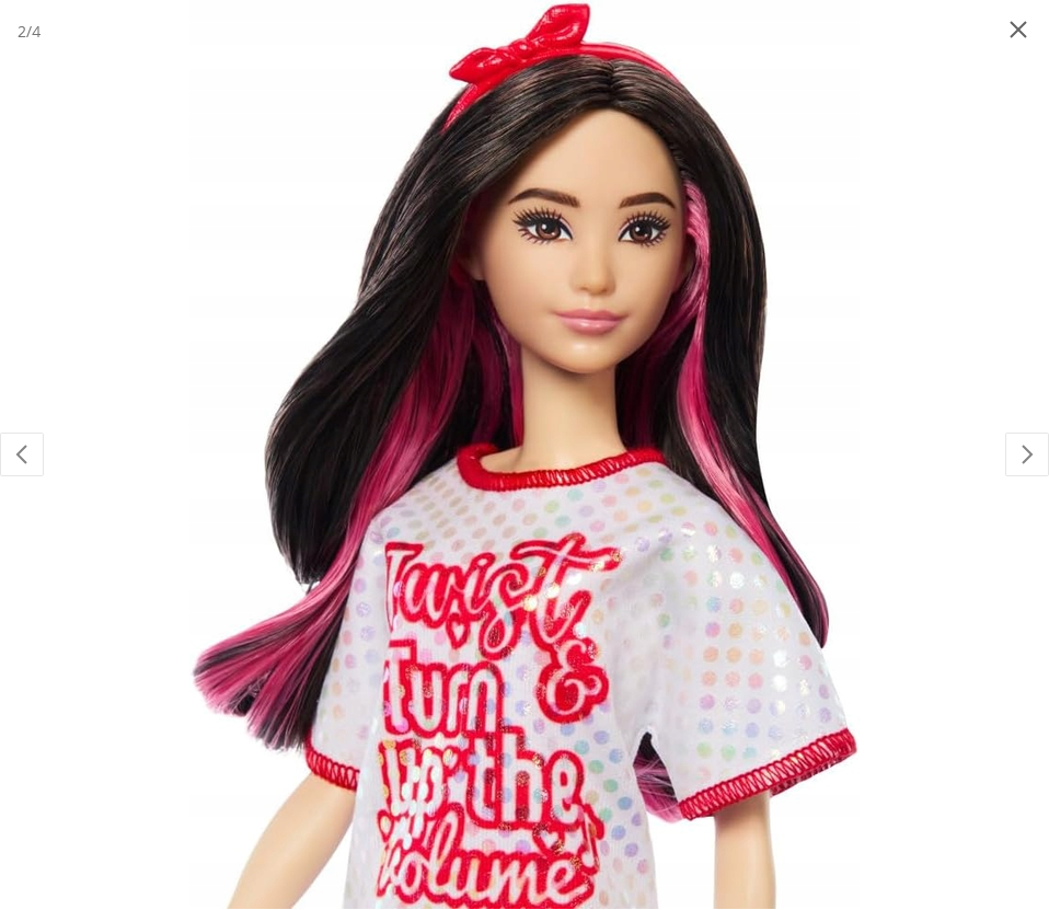Barbie Fashionista Doll Prickig Klänning - 3