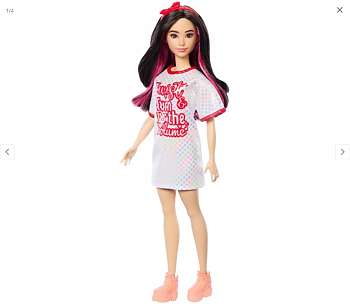 Barbie Fashionista Doll Prickig Klänning