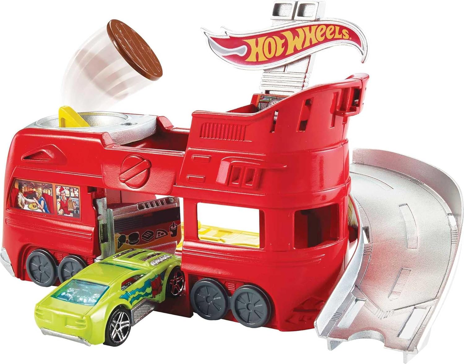 Hot wheels City Fold Out Dine & Dash - 4