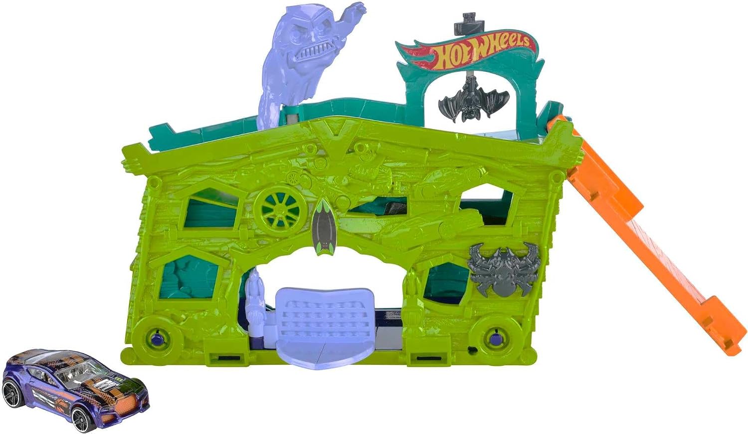 Hot wheels City Fold Out Ghost Garage - 6